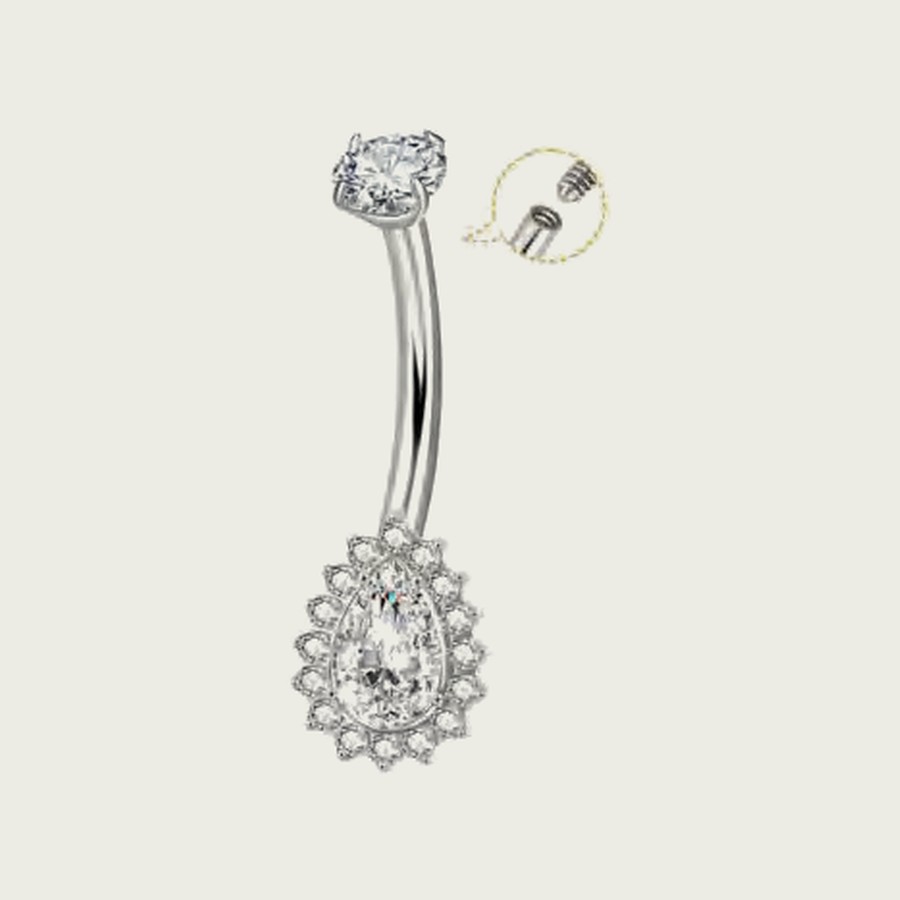 Bijou de nombril NV045 — Titane ASTM F-136