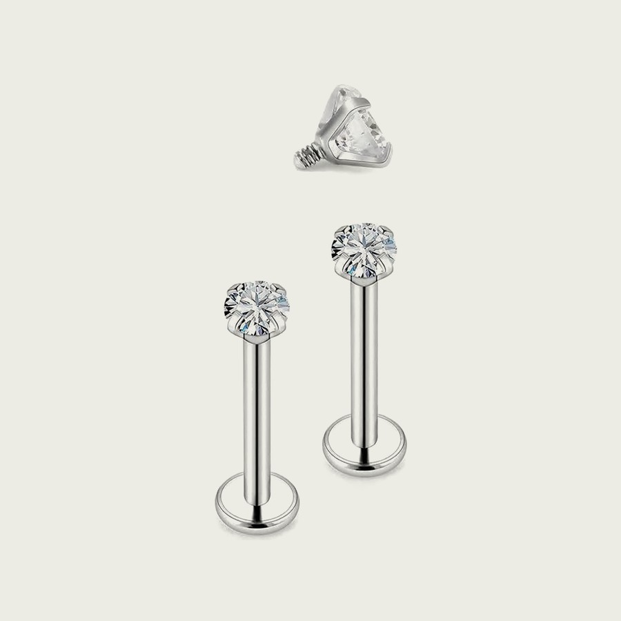 Labret ST014 — Titane ASTM F-136