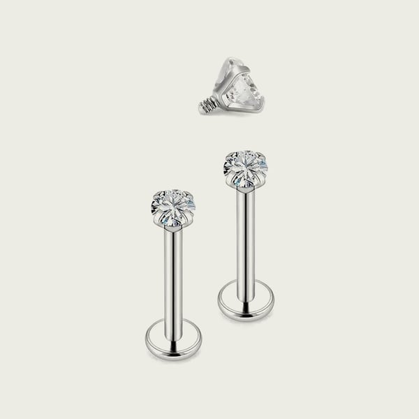 Labret ST014 — Titane ASTM F-136