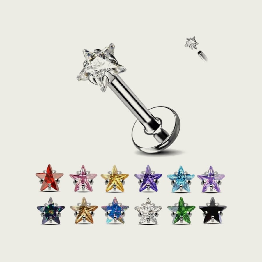 Labret ST193 — Titane ASTM F-136