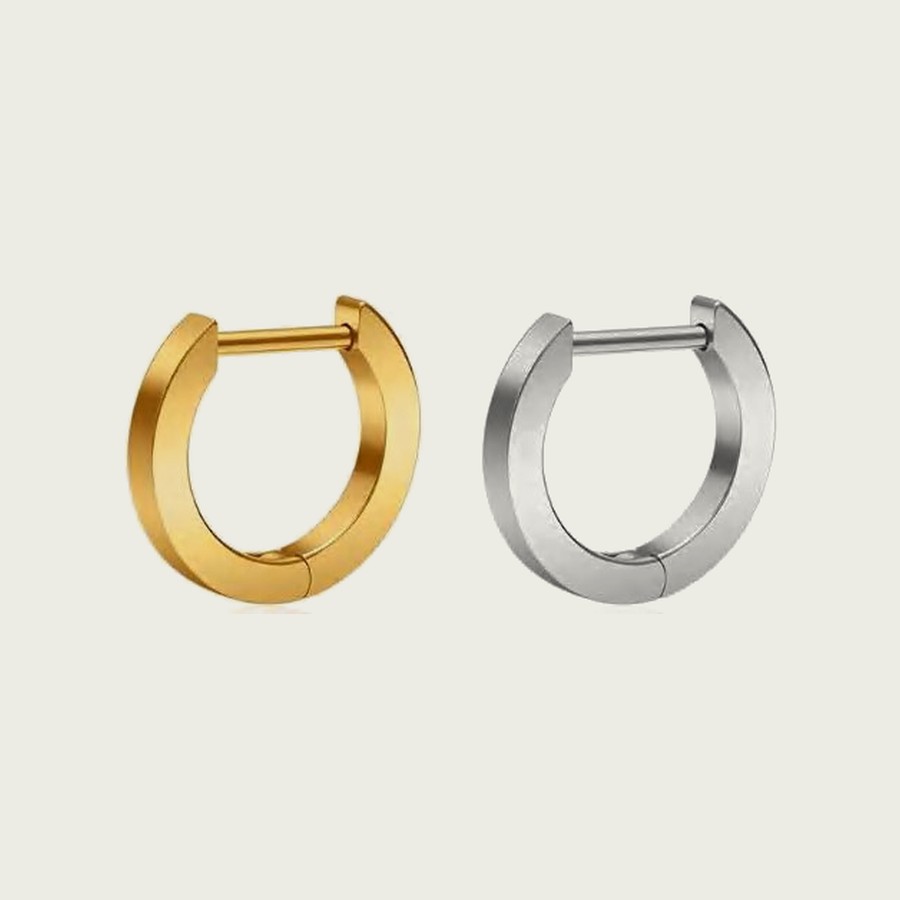 Anneau d'oreille ER064CZ — Titane ASTM F-136